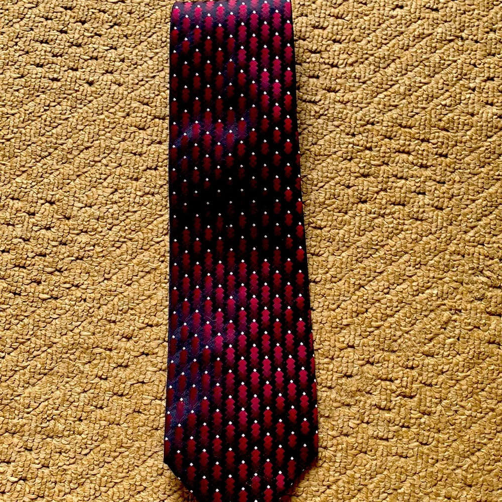 Brand New, Men’s Neck Tie, Black and Garnet